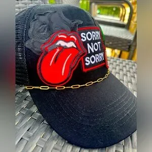 Accessories | Sorry Not Sorry Black Cherry Mouth Rose Patch  display picture 3